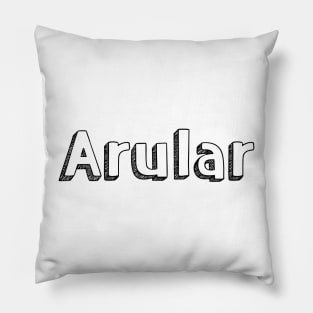 Arular // Typography Design Pillow