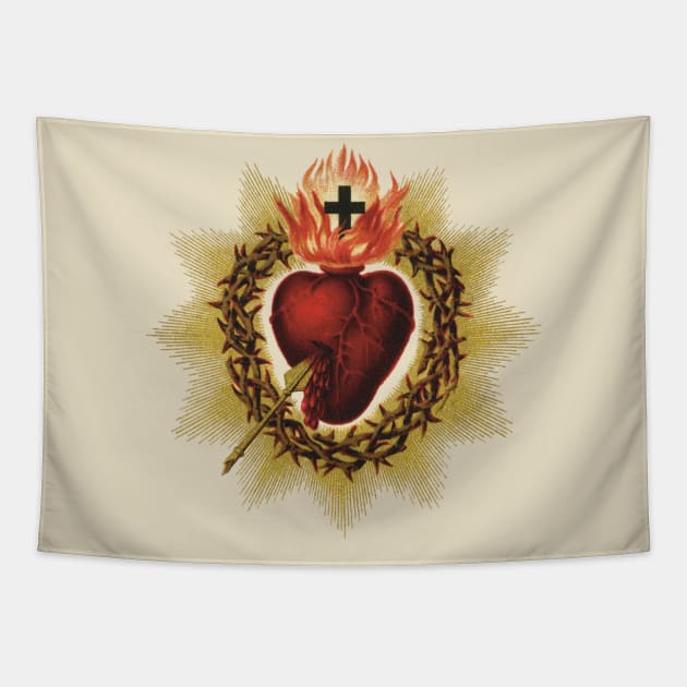 Sacred Heart of Jesus Tapestry by starwilliams