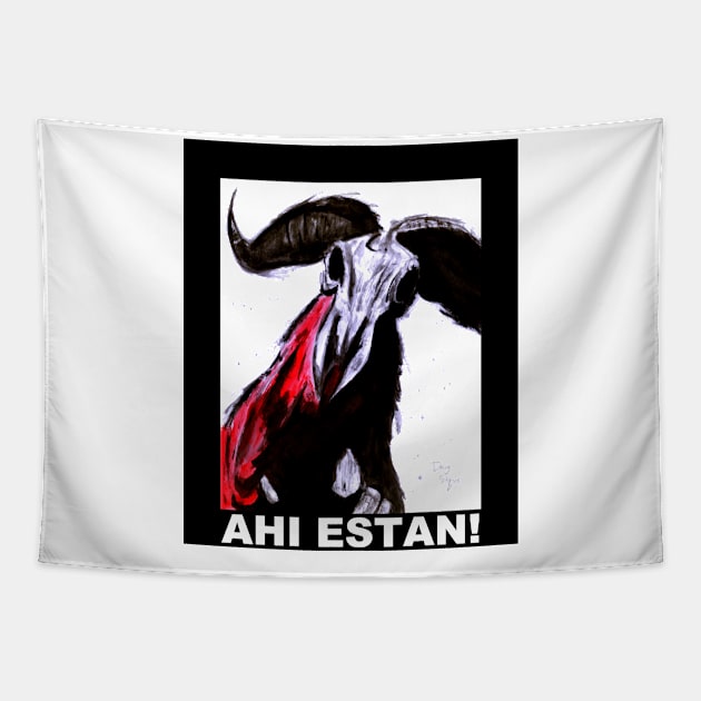 Resident Evil Ahi Estan! Tapestry by DougSQ