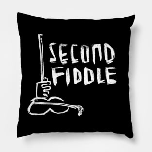 Second Fiddle Bold Text Pillow