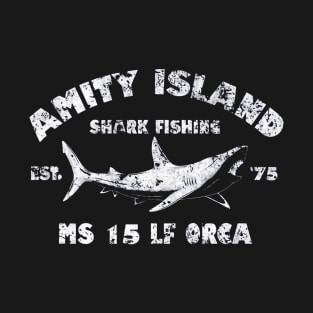 Amity Island Shark Fising T-Shirt