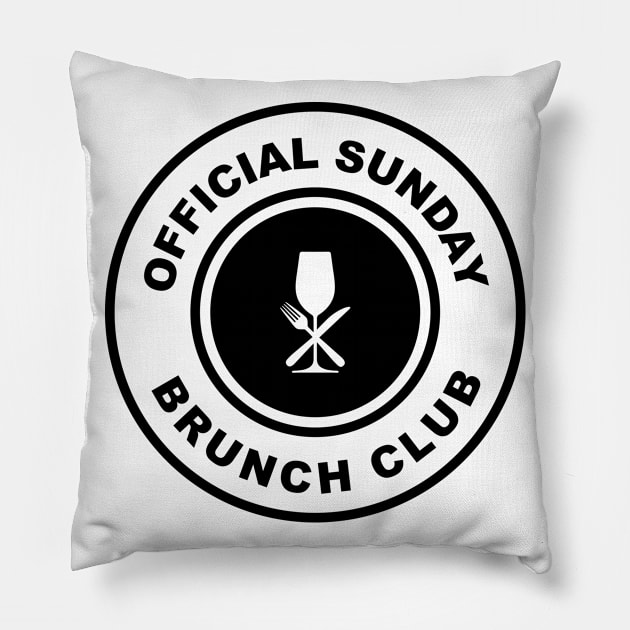 Official Sunday Brunch Club 3 Pillow by centeringmychi