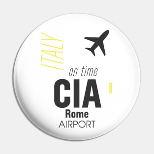 CIA Rome airport Pin