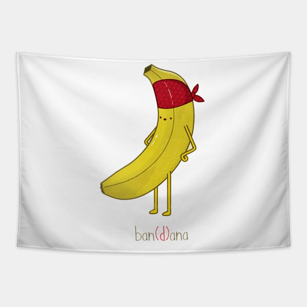 Banana Bandana Tapestry by SabrinaEgger