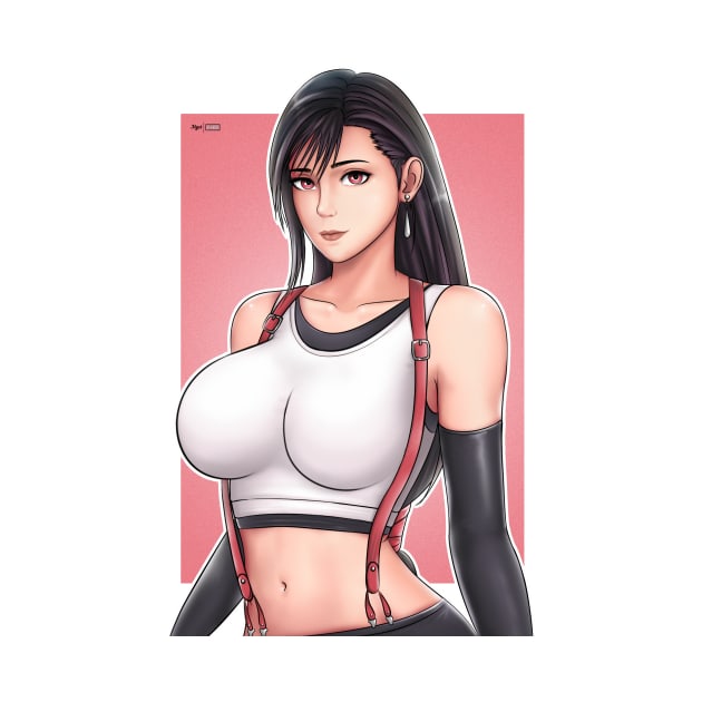 Tifa by YHWart by YHWdrawings