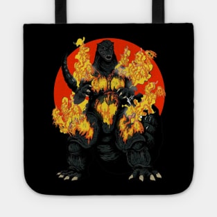 godzilla fire Tote