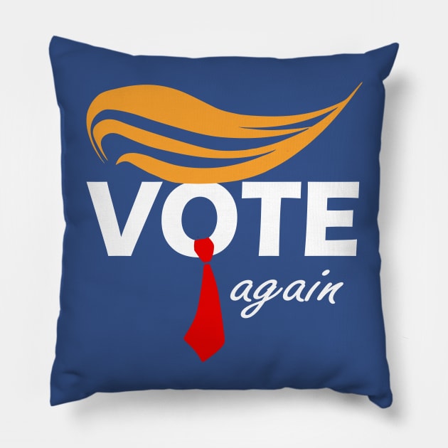 Vote Again funny 2024 election Pillow by LEGO