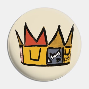 Basquiat Crown Style Pin