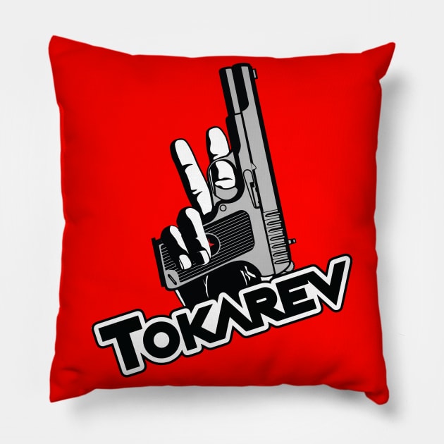 TOKAREV VOICE Pillow by theanomalius_merch