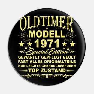 OLDTIMER MODELL BAUJAHR 1971 Pin