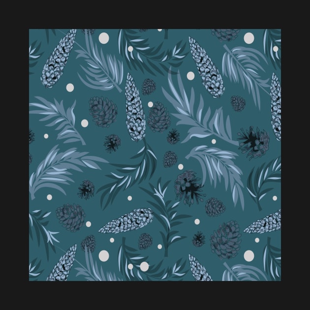 #Christmas #Pattern #Pine #Snow 15 by B&K