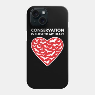 Bats Conservation Heart Phone Case