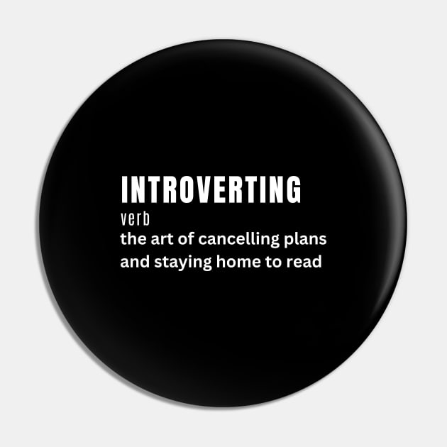 Introvert who loves book reading Pin by Patterns-Hub