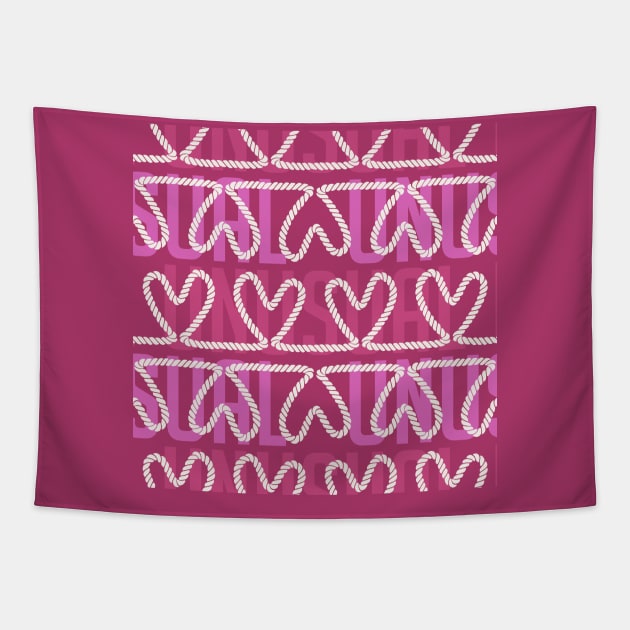 Knot Unusual Valentines Day Tapestry by DanielLiamGill