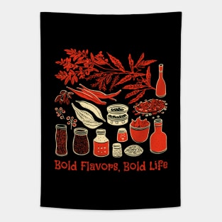 Bold Flavors, Bold Life Tapestry