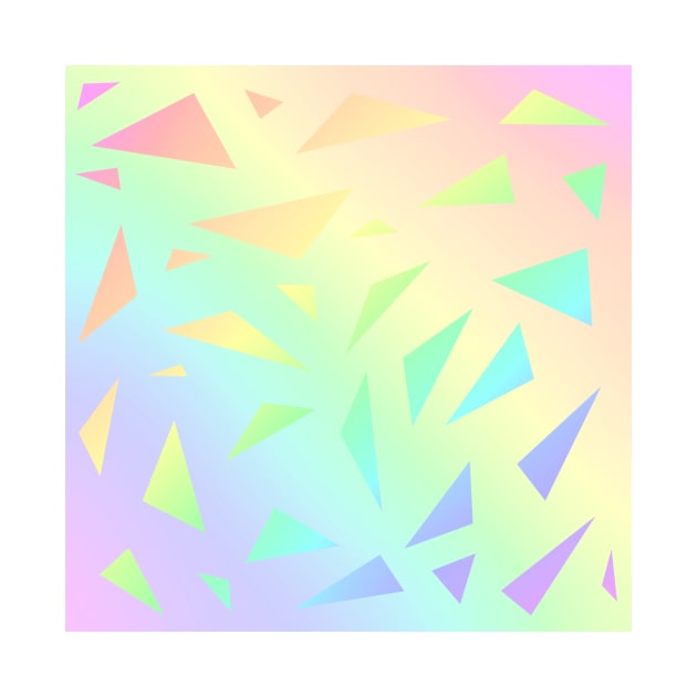 Pastel Gradient Design with Pastel Ombre Triangles! by KelseyLovelle