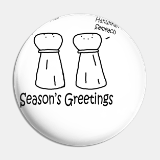 Season's Greetings Pocket Pin