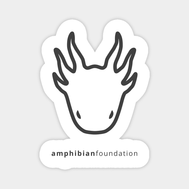 The Amphibian Foundation larval salamander logo Magnet by amphibianfoundation