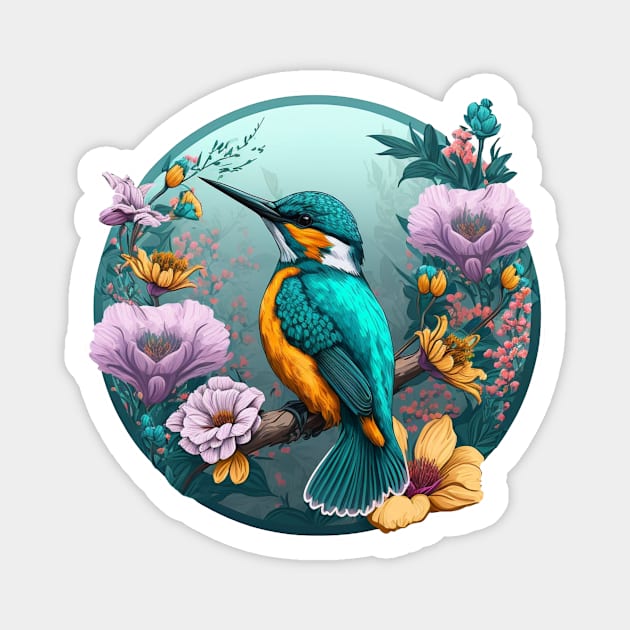 Kingfisher Magnet by Zoo state of mind