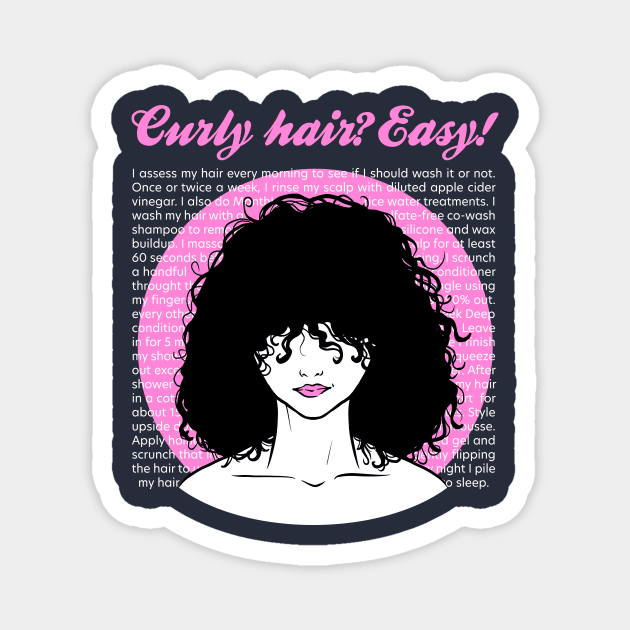 Curly Methods Magnet by IlanB
