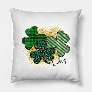 St. Patrick's Day Lucky Heart Pillow