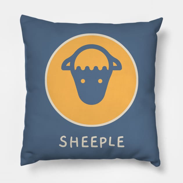 Sheeple Pillow by SassTees