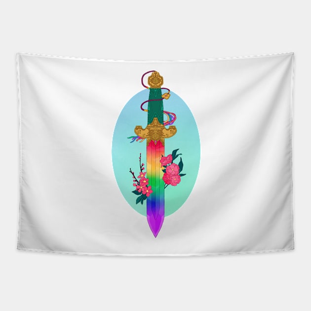 Pride Sword Tapestry by polterink