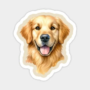 Golden Retriever Watercolor Magnet