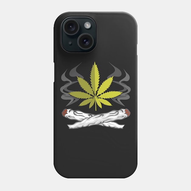 Marijuana Joint Blunts Phone Case by RadStar