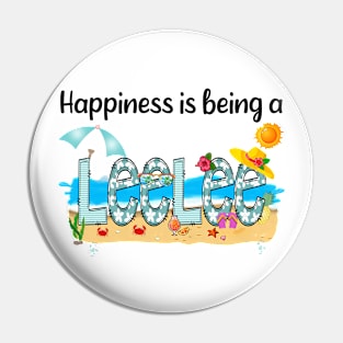 Happiness Is Being A Leelee Summer Beach Happy Mother's Day Pin