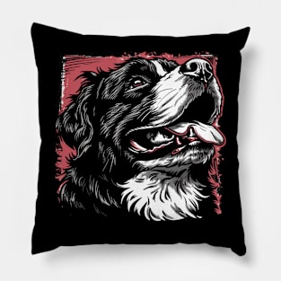 Retro Art Newfoundland dog Dog Lover Pillow