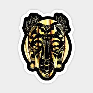 African Mask 1 - Gold Edition Magnet