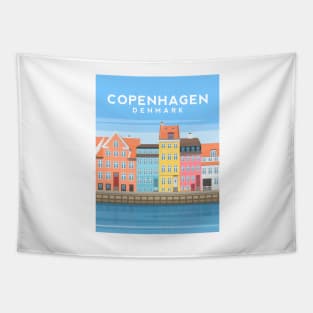 Copenhagen Canal Houses, Denmark Tapestry