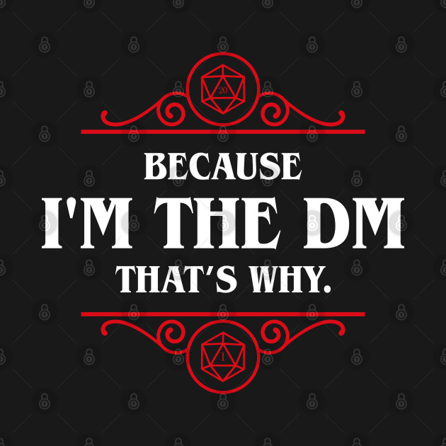 Disover Funny I'm the Master Roleplaying and Larping Tabletop RPG - Dungeon Master - T-Shirt