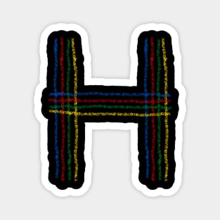 The letter H! Magnet