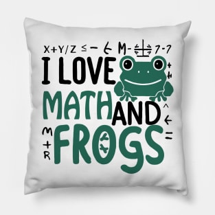 I love maths and frogs Pillow