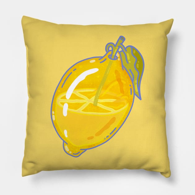 Sour Squeeze Pillow by LauraOConnor