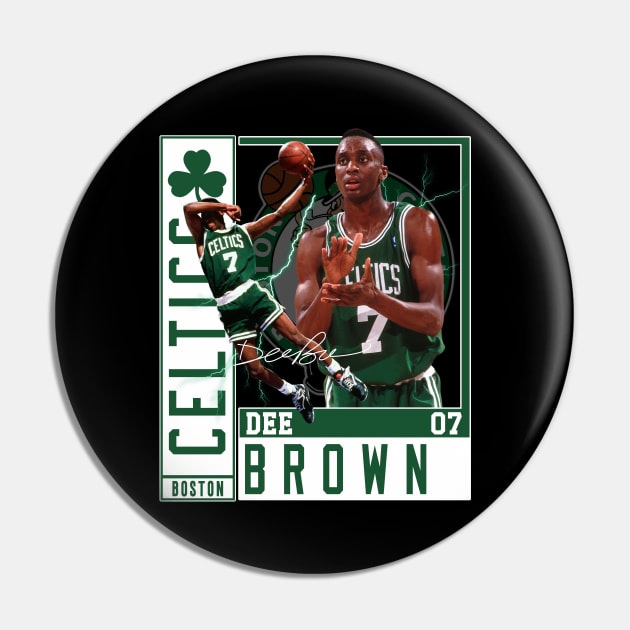 Dee Brown Basketball Legend Signature Vintage Retro 80s 90s Bootleg Rap Style Pin by CarDE