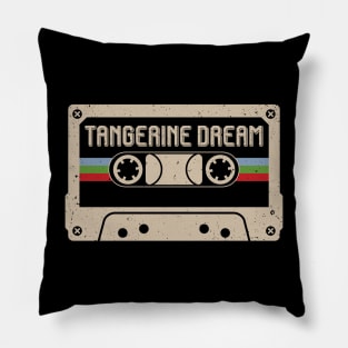 Personalized Tangerine Name Birthday Vintage Cassette Tape Pillow