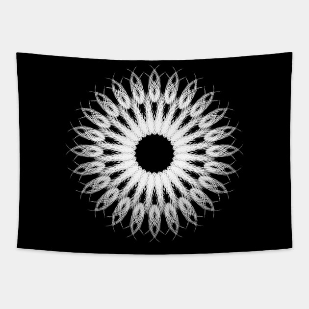 Heart Star White Tapestry by Designs by Steve