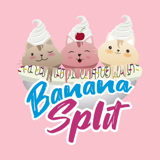 BANANA SPLIT SWEET CAT by HarlinDesign