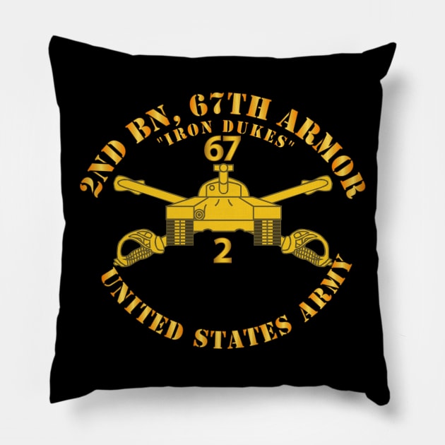 2nd Bn 67th Armor - Armor Branch Pillow by twix123844