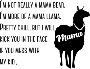 Mama Llama-One Kid Magnet