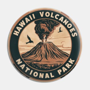 Hawaii Volcanoes National Park Vintage Pin