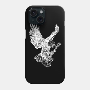 SEEMBO Eagle Playing Guitar Guitarist Musician Music Band Phone Case