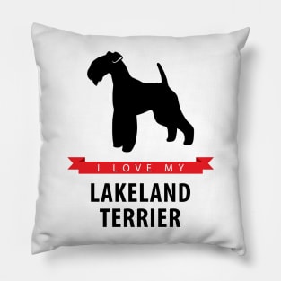 I Love My Lakeland Terrier Pillow