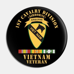 1st Cavalry Division - Airborne - Vietnam Veteran w VN SVC X 300 Pin