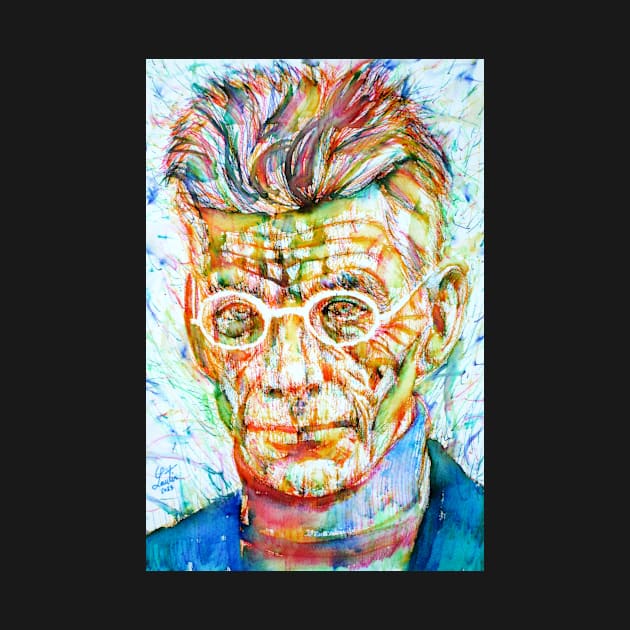 SAMUEL BECKETT colored pens portrait by lautir