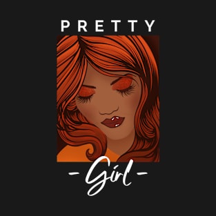 Pretty girl, totes, phone cases, laptop covers, masks, mugs, stickers, pins, T-Shirt