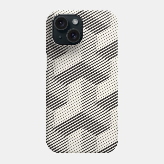 Geometric monochrome pattern Phone Case by Vilmos Varga